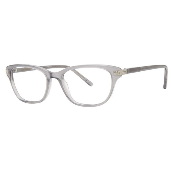 VERA WANG ELLE DOVE GRAY SWAROVSKI CRYSTALS EYEGLASSES FRAMES 53-17-135 - Picture 1 of 2